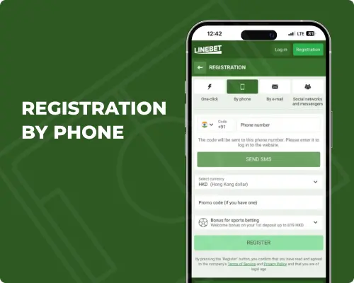 registration by phone linebet